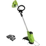 Greenworks 40V 12" TorqDrive String Trimmer and 2Ah USB Battery Charger Included