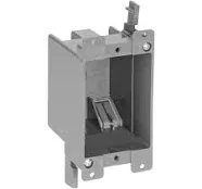 Maxxima 1 Gang 14 cu. in. PVC Old Construction Electrical Switch and Outlet Junction Box, ETL Listed, Gray (10 Pack)