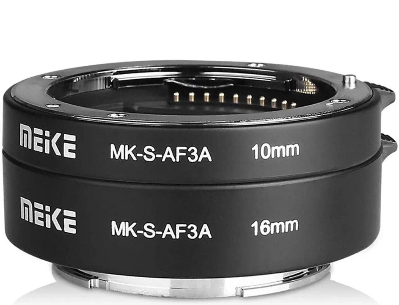 MEIKE MK-S-AF3A Metal Auto Focus Macro Extension Tube Adapter Ring (10mm+16mm)