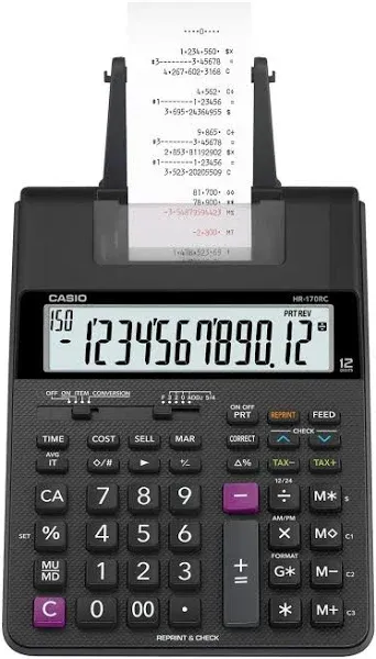 Casio HR-170RC Printing Calculator