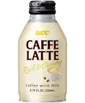 UCC Ready to Drink Caffe Latte, 8.79 FL OZ (Pack of 24), Delicious, Rich and Creamy, Convenient Bottled Coffee Drinks For On-the-Go, Imported from Japan