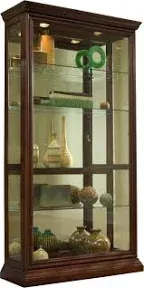 Pulaski Furniture Eden House Mirrored Two Way Sliding Door Curio