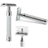 MÜHLE Traditional Chrome R 41 &#039;Twist&#039; Safety Razor - Open Comb