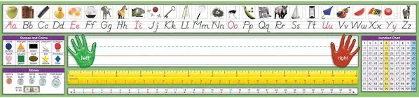 North Star Teacher Resources Adhesive Primary Modern Manuscript Desk Plates