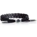 Rastaclat Mens Braided Equals Bracelet - Black/Grey - One Size