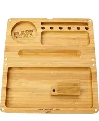 RAW Limited Edition Striped Back Flip Magnetic Rolling Tray