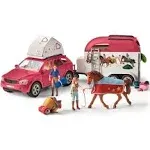 Schleich Horse Club — Horse Adventures with Car and Trailer Horse Play Set 11...