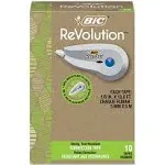 BIC Wite-Out Brand Ecolutions Correction Tape, Non-Refillable, White, 0.2" x 19.8 ft, 10/Pack