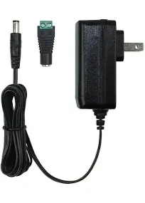 Armacost Lighting Wall Mount Power Supply Plug with Barrel & Terminal Connector 12V DC - 24W