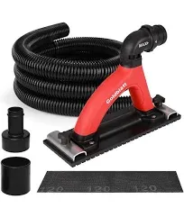 Dustless Drywall Vacuum Sander Dust Free Hand Sander with 6.5ft Hose Sanding Pad