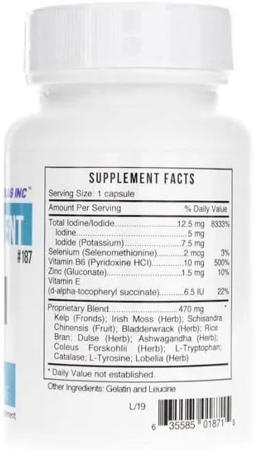 Systemic Formulas TMI Thyroid Metabolism + Iodine, 60 Capsules