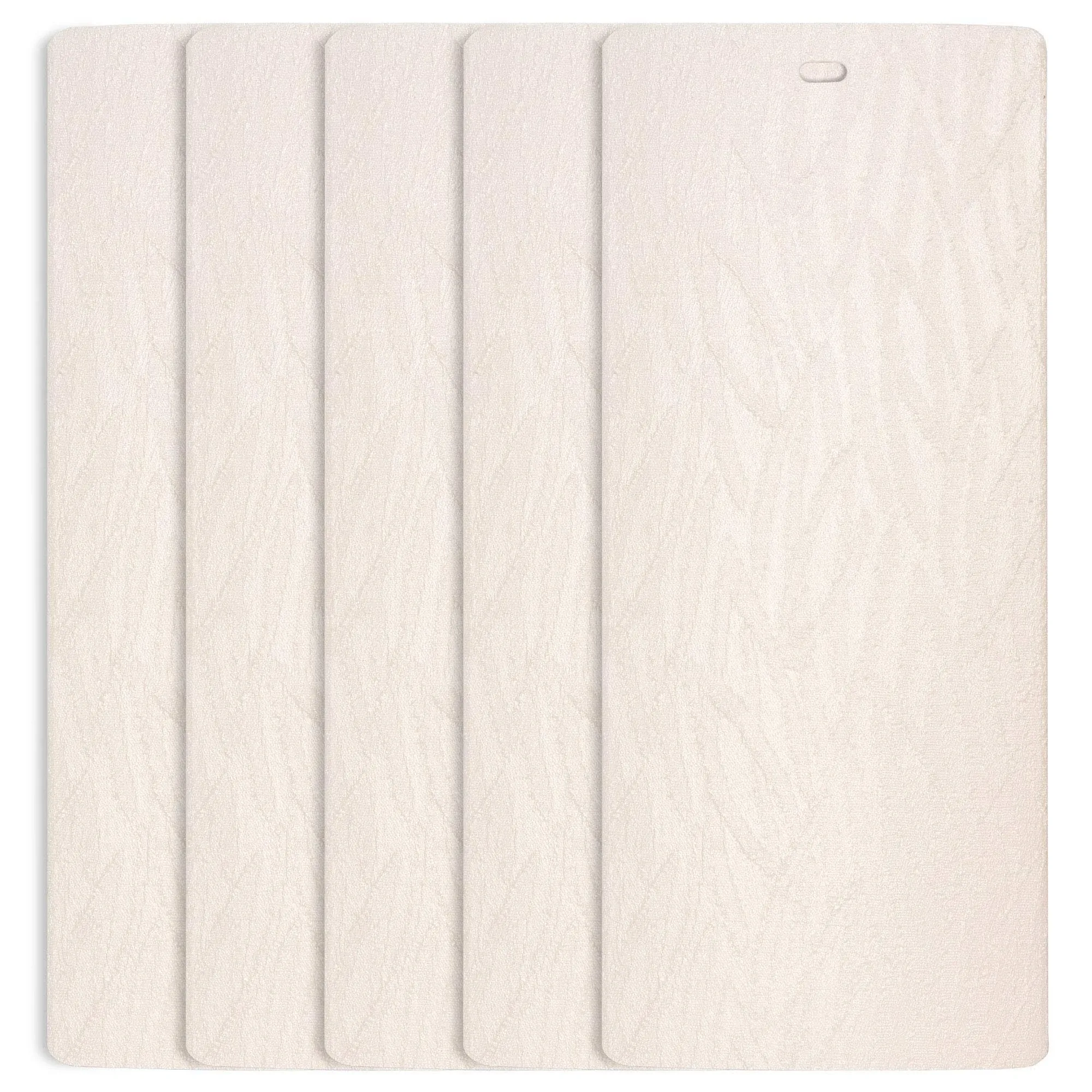 DALIX Orleans Vertical Window Blinds Premium Textured Set 5 Pack Qty / Ivory