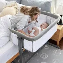 TCBunny 2-in-1 Baby Bassinet & Bedside Sleeper