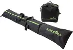 Athletico Two-Piece Ski and Boot Bag Combo Black/Green