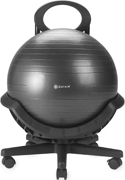 Gaiam Ultimate Fitness Core Balance Ball Chair with 5 Wheel Base (For Parts)