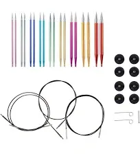 Knit Picks Prism Aluminum Interchangeable Circular Knitting Needle Set