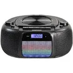  MD6972 Portable Top Loading CD Boombox with Digital AM/FM Stereo Radio, Color 