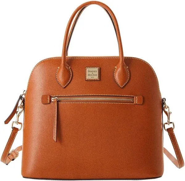 Dooney &amp; Bourke Saffiano Large Domed Satchel - Ecru