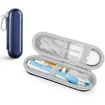 Yinke Hard Travel Case for Oral-B/Oral-B Pro 1000 1500 5000 7000 6000 9600 Smartseries/Philips Sonicare 4100 6100 5100 6500 7500/iO Series 4 7 8 9 Electric Toothbrush, EVA Protective Storage Bag