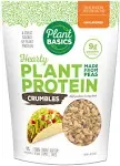 Plant Basics - Hearty Plant Protein - Unflavored Crumbles, 8 oz, Made from Peas, Non-GMO, Gluten Free, Low Fat, Low Sodium, Vegan, Meat SUBSTITUTE