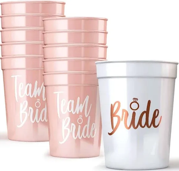 A3 Direct Bride & Bride Tribe Bachelorette Cups, Decoration and Party Supplies, 11 Pack