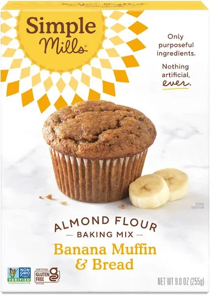 Almond Flour Baking Mix, Banana Muffin &amp; Bread Mix - Gluten Free, Plant Based...