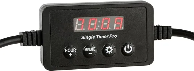 NICREW Single Channel LED Light Timer Pro, LED Digital Dimmer with Standard 2.5mm/2.1mm Power Connectors