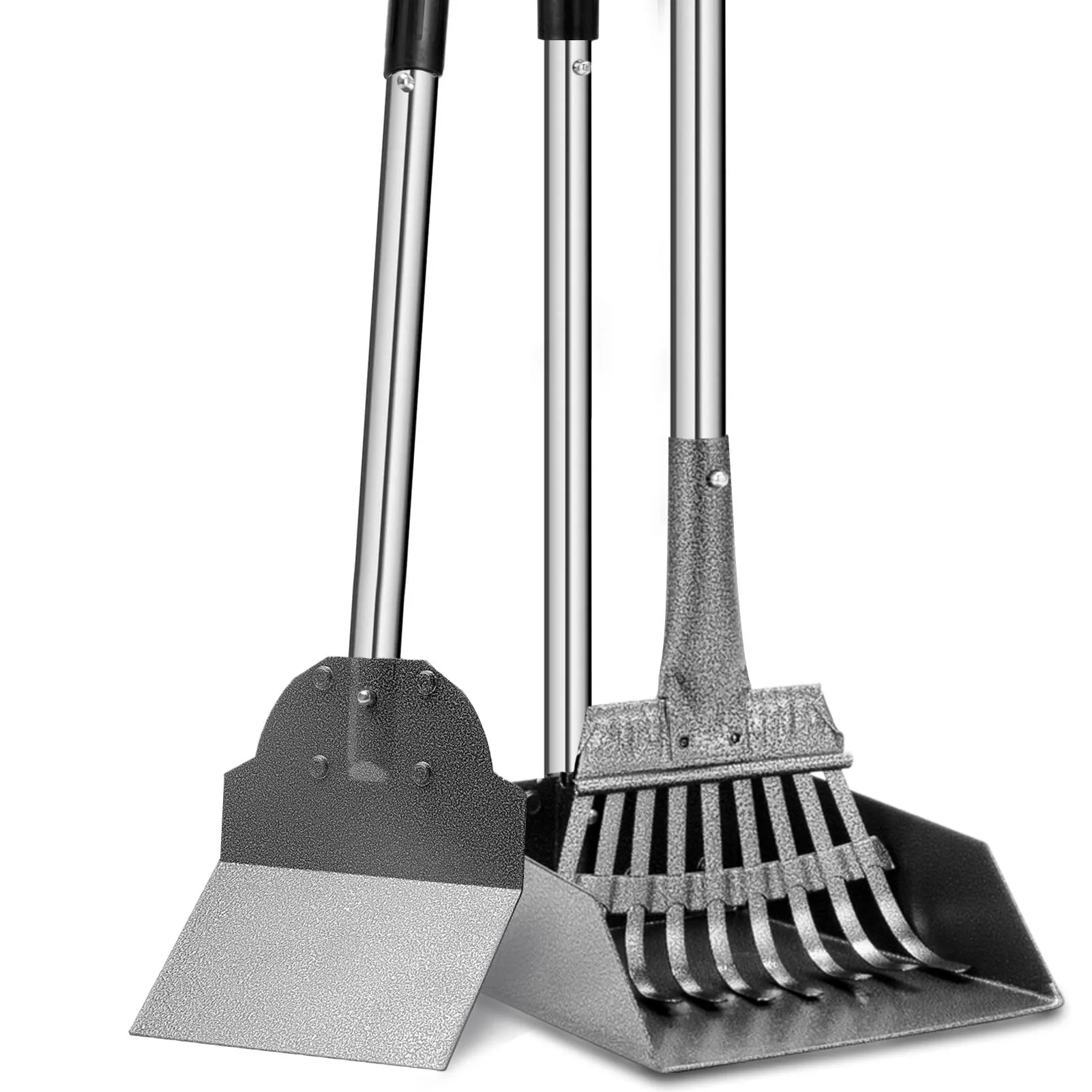 Snagle Paw Upgraded Dog Pooper Scooper Tray Rake and Spade 3 Pack