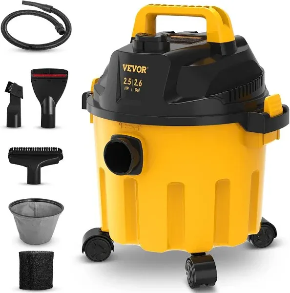 Wet Dry Vac Vacuum Cleaner 2.6 Gallon 2.5 Peak HP 3-in-1 Blower Cleaner