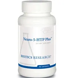 Biotics Research Neuro 5 HTP Plus Neurological Support, Calm Brain Activity, Healthy Sleep Patterns, Overall Sense of Well-Being, Promotes Relaxation, Serotonin Precursor, L Theanine. 90 Caps