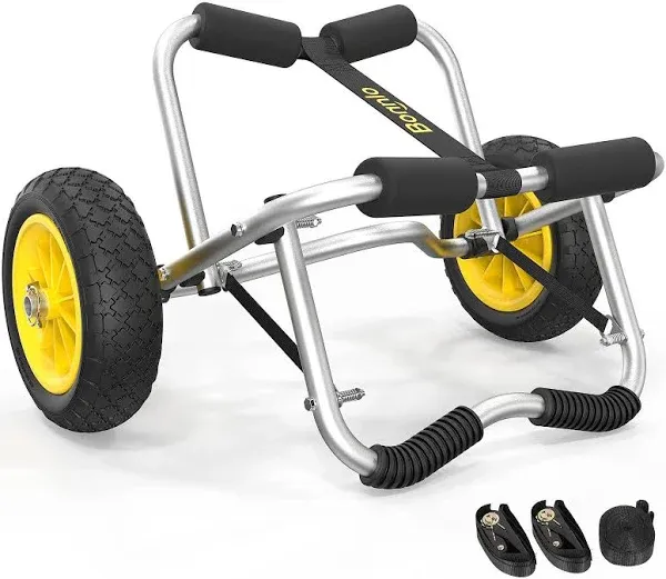 Bonnlo Kayak Cart Kayak Carrier Trolley Trailer Tires Wheels