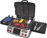 Pretend Play BBQ Grill for Kids with Lights, Sizzling Sounds and Smoke - B0C3JL5