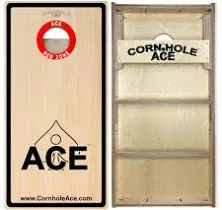 ACE PRO Professional Cornhole Boards - No Bounce! Triple Wide Legs, Made of 3/4" Baltic Birch Plywood, Includes Handles, Made in USA, Pro Tournament Style, ACE Pro Series