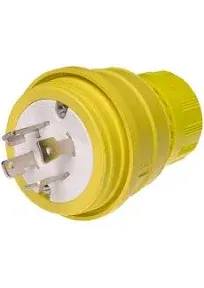 Daniel Woodhead 28W75 Watertite 30A 250V 3Ø 4 Wire Male Plug L15-30