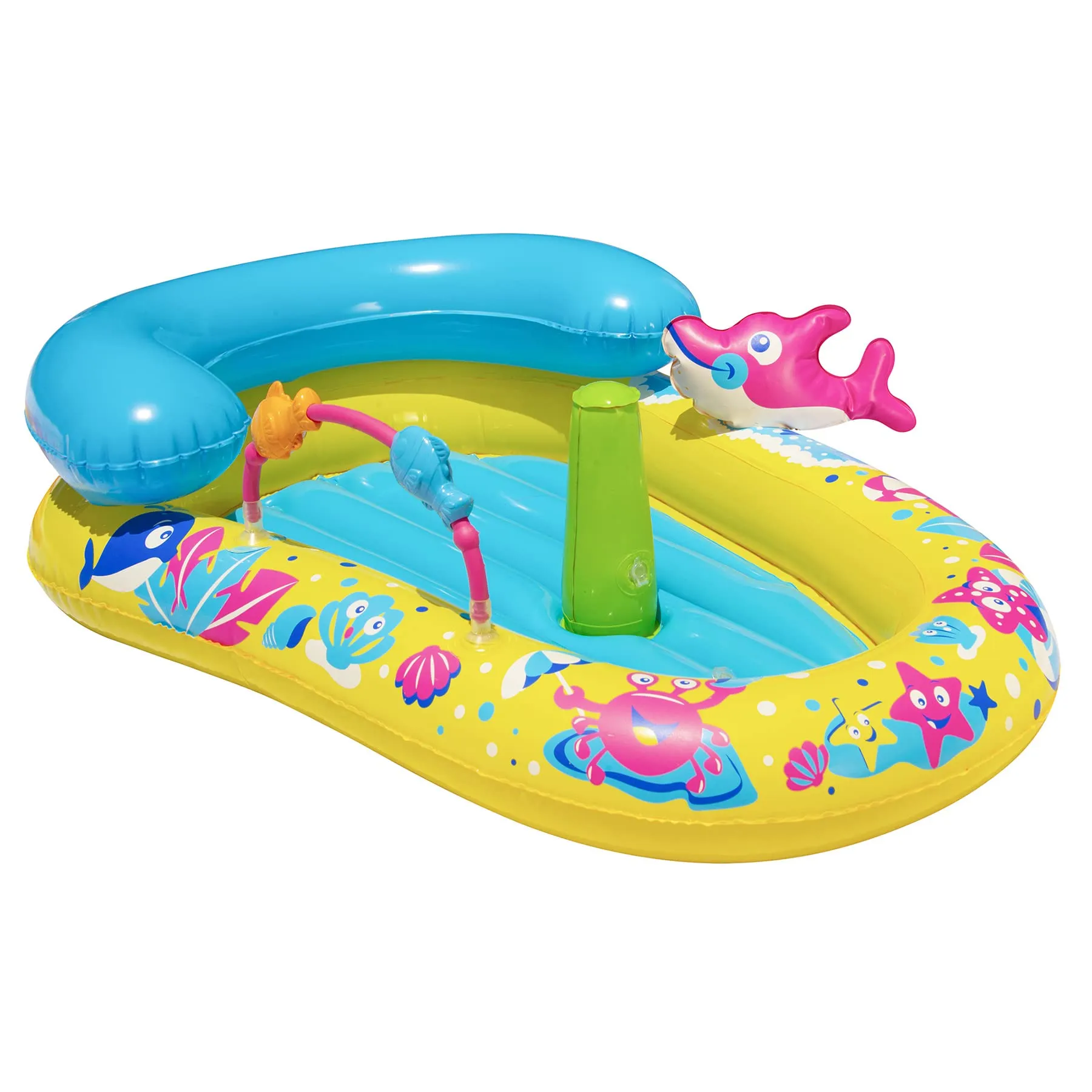 Backyard Inflatable Water-Sprinkli<wbr/>ng Splash Discovery Activity Center Baby Pool