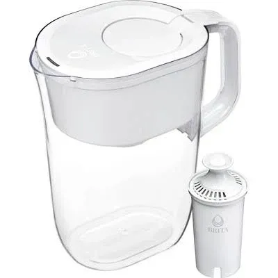 Brita Large 10 Cup Tahoe Water Filter Pitcher with 1 Brita Elite Filter