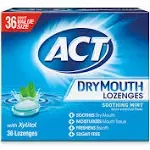 ACT Dry Mouth Soothing Mint Lozenges (3.7 oz)