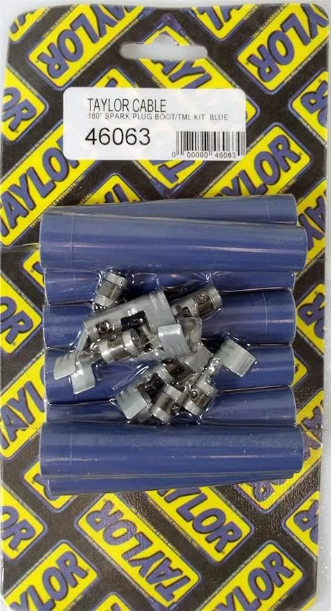 Taylor Cable 46063 Blue Spark Plug Boot/Terminal Kit - Set of 8