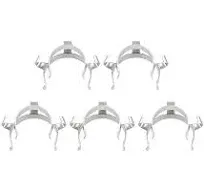 stonylab Metal Joint Clips 5 pcs Lab Keck Clamp Keck Clips Glass Ground Joint Lab Accessory