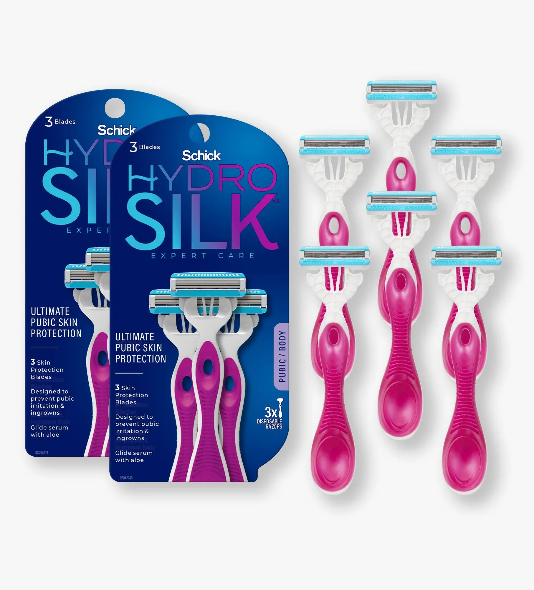 Schick Hydro Silk Ultimate Pubic Skin Protection Disposable Razors