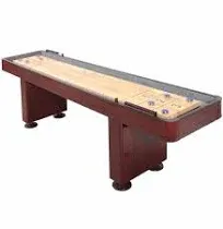 Hathaway 12' Challenger Shuffleboard Table, Dark Cherry