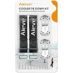 AIEVE Cooler Tie Down Straps Kit - Ice Chest Lock Bracket - Cooler Accessories Secure for YETI Cooler RTIC Coolers to Boat, Deck