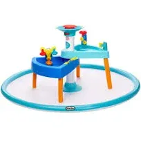 Little Tikes 3-in-1 Splash 'N Grow Outdoor Water Play Table with Accessories and Splash Pad