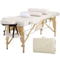 BestMassage Massage Table Massage Bed Spa Bed 73 Portable 2 Folding W/ Carry Case Table Heigh Adjustable Salon Bed Face Cradle Bed