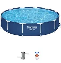 Bestway Steel Pro 12' x 30" Round Above Ground Pool Set