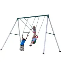 Backyard Discovery Big Brutus Heavy-Duty Metal A-Frame Swing Set