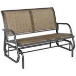 2 persons outdoor glider bench, terrace double swing rocker