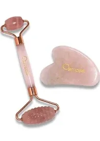 Rose Quartz Roller + Gua Sha