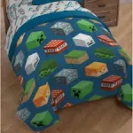 Isometric Characters Comforter by Minecraft, Size: Twin