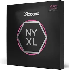 D&#039;Addario NYXL45100 Bass Guitar Strings, Regular Light, 45-100, Long Scale